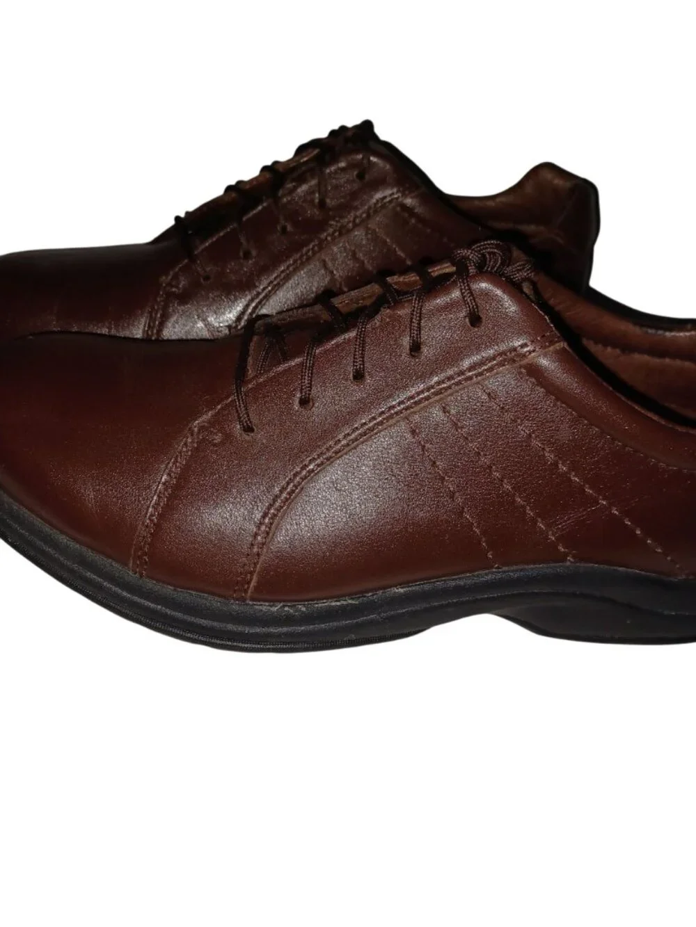 P.W. Minor Shoes Soho Oxford Brown Leather Academic Earthy Minimalist Men 8.5